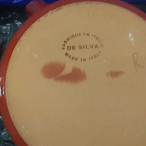 De Silva Two Handled Red Covered Terracotta Pottery Bowl - Picture 5 of 7